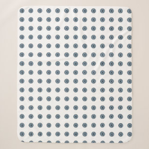Halloween Blue Polka Dot Eyes Sherpadecke