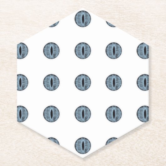 Halloween Blue Polka Dot Eyes Untersetzer (Vorderseite)