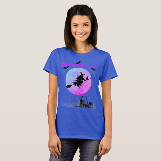 Halloween Blue T-Shirt (Vorne ganz)