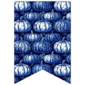 Halloween Blue und White Pumpkin Wimpelkette (Zweite Fahne)