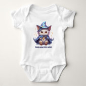 Halloween Blue Witte Kitten Baby Strampler (Vorderseite)