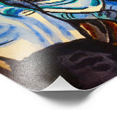 HALLOWEEN BLUES WITCH FOTODRUCK (Ecke)