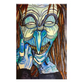 HALLOWEEN BLUES WITCH FOTODRUCK (Vorne)