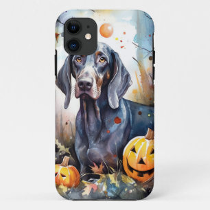 Halloween Bluetick Coonhound mit Pumpkins Beängsti Case-Mate iPhone Hülle