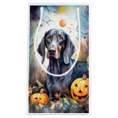 Halloween Bluetick Coonhound mit Pumpkins Beängsti Kleine Geschenktüte (Vorderseite)