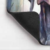 Halloween Bluetick Coonhound mit Pumpkins Beängsti Mousepad (Ecke)