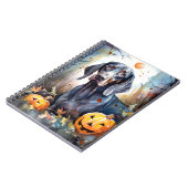Halloween Bluetick Coonhound mit Pumpkins Beängsti Notizblock (Linke Seite)