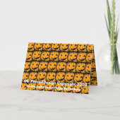 Halloween-Blume Karte (Rückseite)