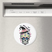 Halloween Blume Skull Magnet (In Situ (Geschirrspüler))