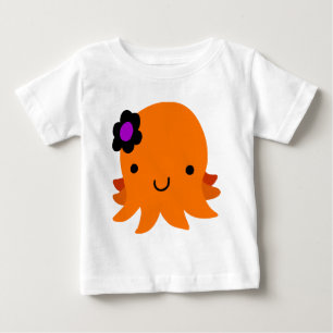 Halloween-Blumen-Krake Baby T-shirt