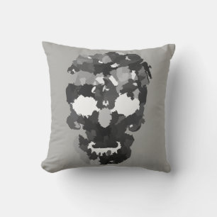 Halloween-Blumen Vintage-Punk-Zuckerschädel Kissen