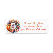 Halloween Blumenkranz - Der Igel - Anschrift (Vorne)