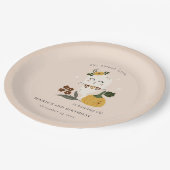 Halloween Blush Ghost Little Boo jedes Alter Gebur Pappteller (Schrägansicht)