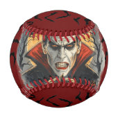 Halloween, blutdürstiger Vampir  Baseball (Rückseite)