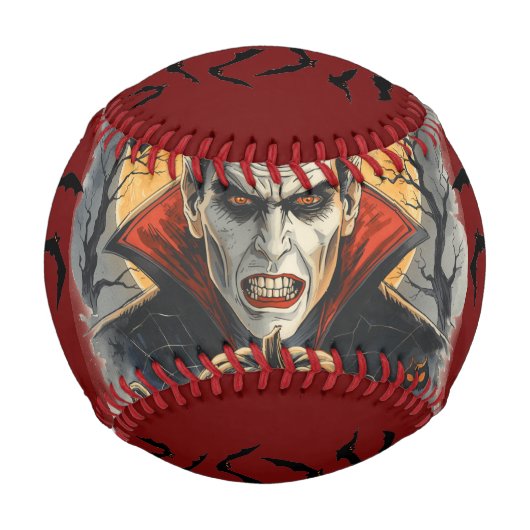 Halloween, blutdürstiger Vampir  Baseball (Vorderseite)