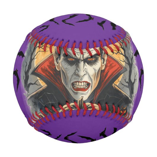 Halloween, blutdürstiger Vampir  Baseball (Vorderseite)