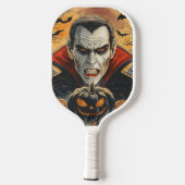 Halloween, blutdürstiger Vampir  Pickleball Schläger (Rückseite)