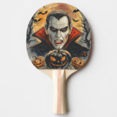 Halloween, blutdürstiger Vampir Tischtennis Schläger (Vorderseite)