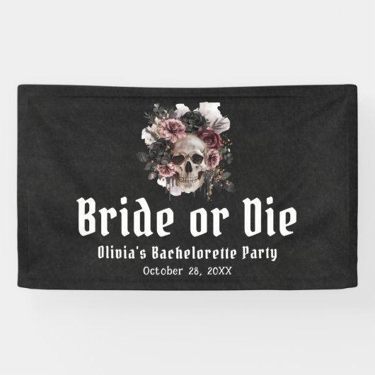 Halloween Blütenbrille oder Die Bachelorette Banner (Horizontal)