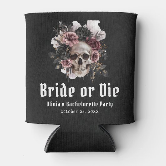 Halloween Blütenbrille oder Die Bachelorette Dosenkühler (Vorderseite)