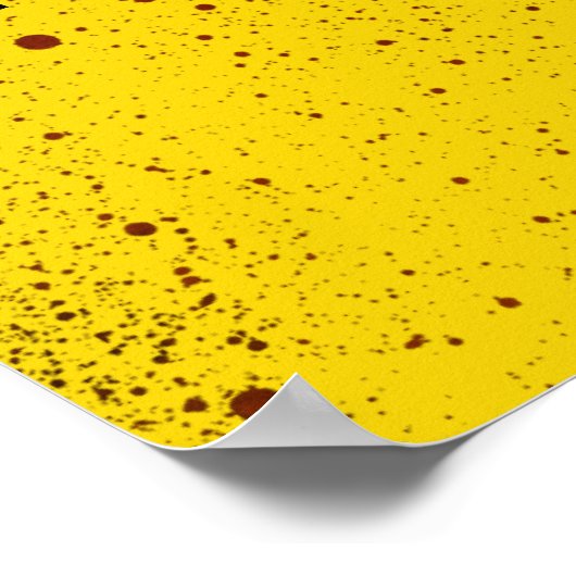 Halloween blutgeplättetes Zimmer Parkplakat Poster (Ecke)