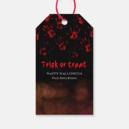 Halloween blutige Handabdrücke Geschenkanhänger