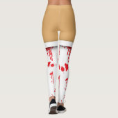 Halloween Blutplättchendes Nurse-Strumpf Leggings (Rückseite)