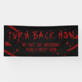 Halloween-Blutspatter drehen sich jetzt Personalis Banner (Horizontal)