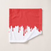 Halloween Bluttropfen Badhandtuch Set (Waschlappen)