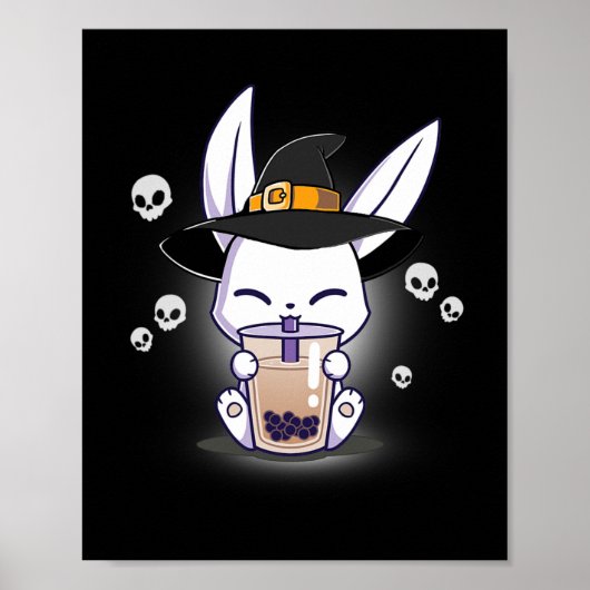 Halloween Bo Bunny Kawaii Anime Witch Bunny Bo Poster (Vorne)