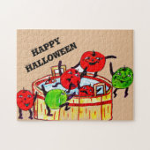 HALLOWEEN BOBING FÜR ÄPFEL PARTY PUZZLE (Horizontal)