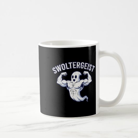 Halloween Bodybuilding Geist Lustiger Swoltergeist Kaffeetasse (Rechts)