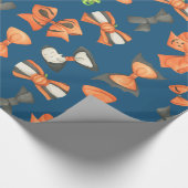 Halloween-Bogen in Orange und Schwarz Geschenkpapier (Ecke)