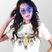 HALLOWEEN BOHO EVIL EYE WITCH BITTE SKULL T-Shirt