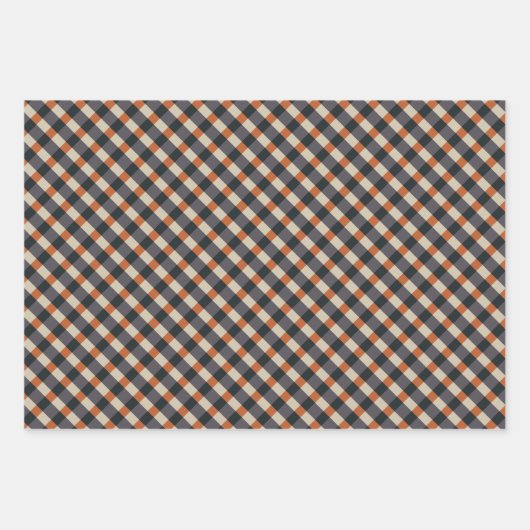 Halloween Boho Rainbow Pumpkins & Bats Patterns Geschenkpapier Set (Vorderseite 2)