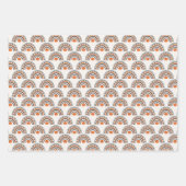 Halloween Boho Rainbow Pumpkins & Bats Patterns Geschenkpapier Set (Vorderseite)