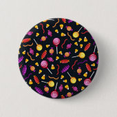 Halloween-Bonbmuster Button (Vorderseite)