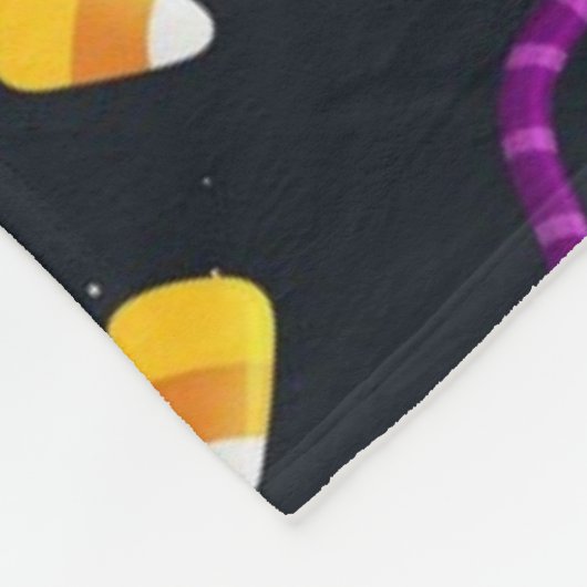 Halloween-Bonbmuster Fleecedecke (Ecke)