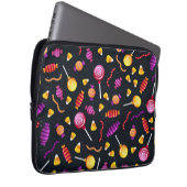 Halloween-Bonbmuster Laptopschutzhülle (Vorne Rechts)
