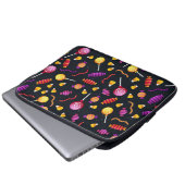 Halloween-Bonbmuster Laptopschutzhülle (Vorne Knopf)