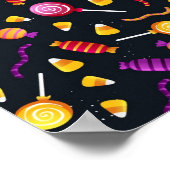 Halloween-Bonbmuster Poster (Ecke)