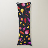 Halloween-Bonbmuster Seitenschläferkissen (Vorderseite Vertikal)