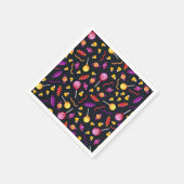 Halloween-Bonbmuster Serviette (Ecke)