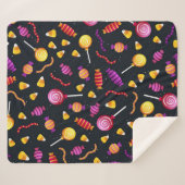 Halloween-Bonbmuster Sherpadecke (Vorderseite (Horizontal))