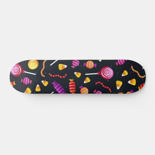 Halloween-Bonbmuster Skateboard (Horizontal)