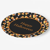 Halloween-Bonbons, lustige Leckereien mit Süßigkei Pappteller (Schrägansicht)