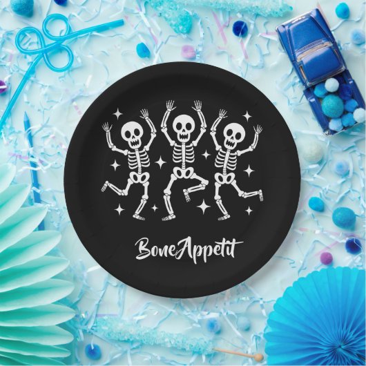 Halloween Bone Appetit Pappteller (Party)