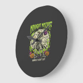 Halloween Bone Rider Unfug Große Wanduhr (Winkel)