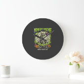 Halloween Bone Rider Unfug Große Wanduhr (Zuhause)