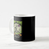 Halloween Bone Rider Unfug Kaffeetasse (Vorderseite Links)
